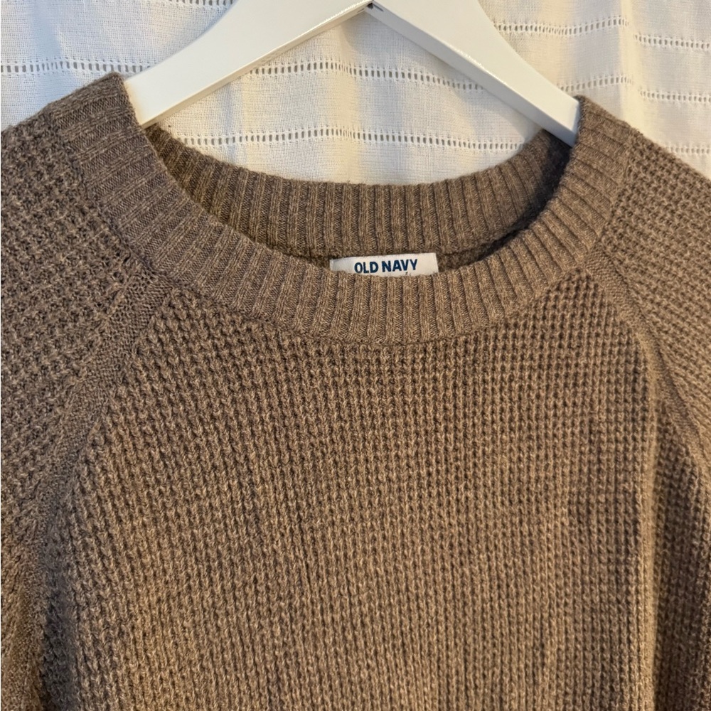 Old Navy SoSoft Mocha Crewneck Sweater Size XL - Picture 2 of 6